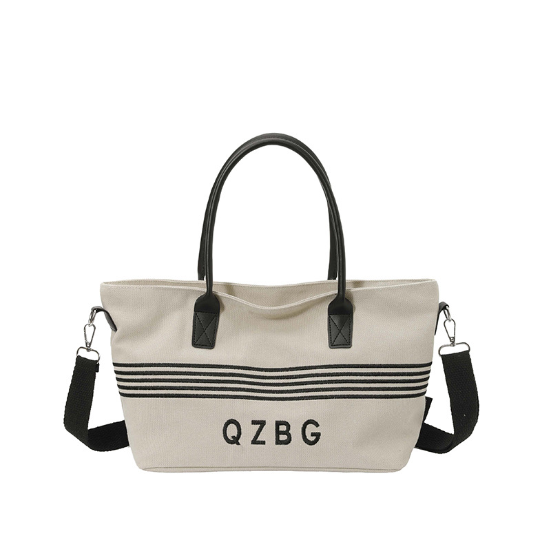 Retro Lazy Style Korean Aesthetic Tote Bag For Women, Lightweight Large Capacity Crossbody And Shoulder Bag For Commuting - Thumbnail 6