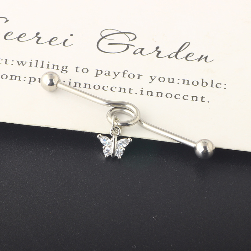 2022 Cross Love Ear Long Rod Earrings Piercing Jewelry Industrial Long Ear Rod Ear Bone Nails detail image 39