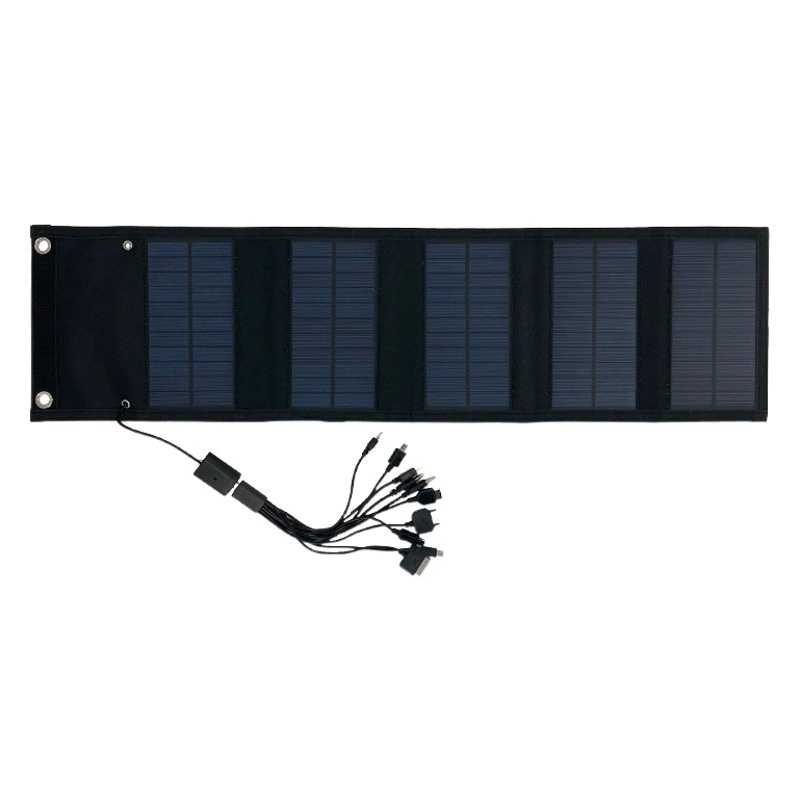 Трансграничная поставка солнечной панели 12WSolar. Складное зарядное устройство для кемпинга и путешествий.