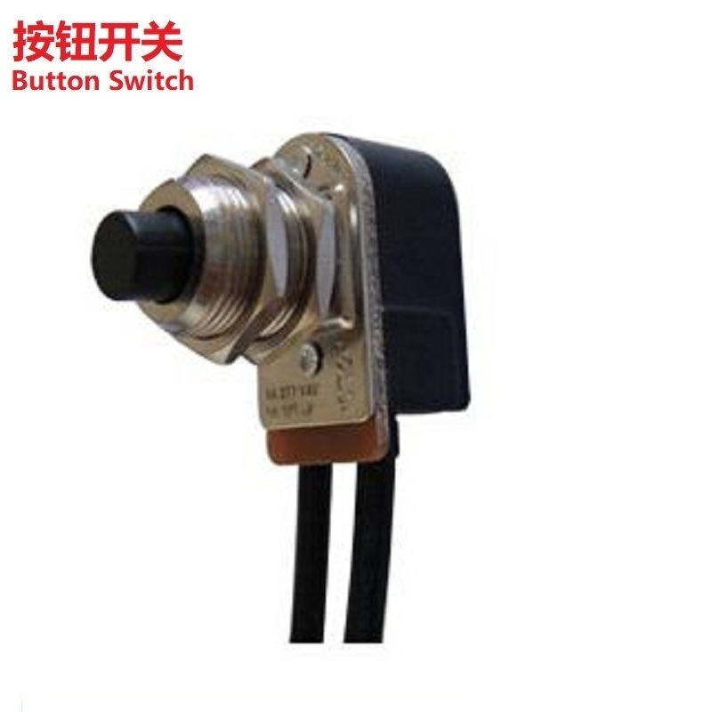 金属按钮开关常闭式/电源按钮开关按断工作/按钮开关带线式