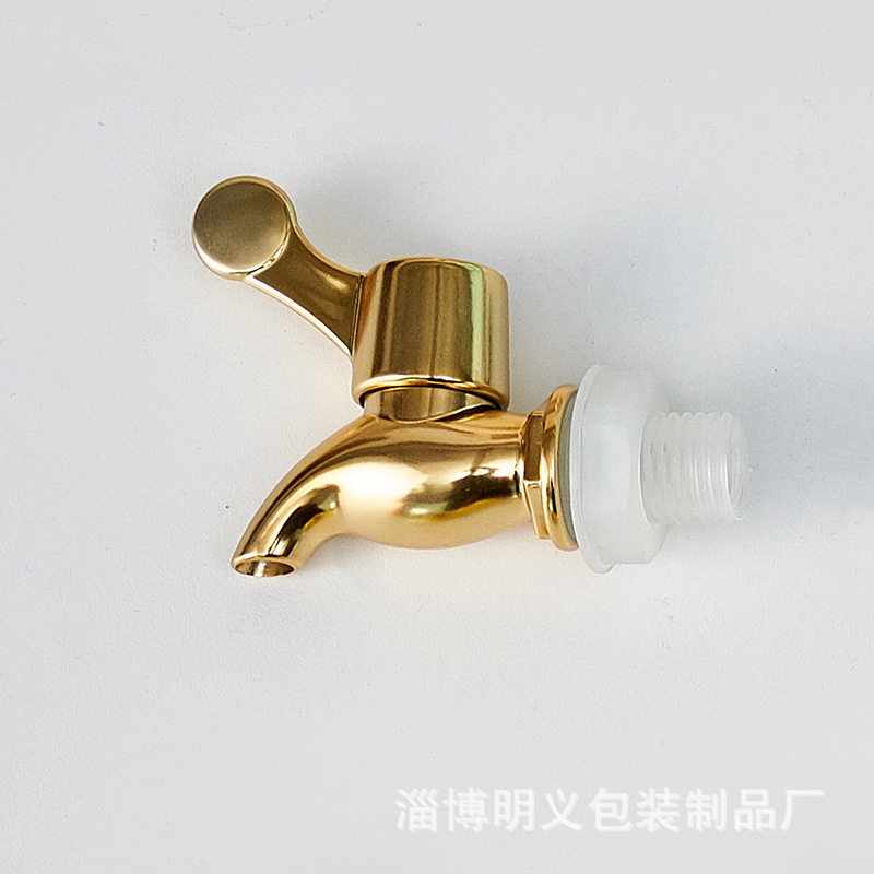 Botella de vidrio galvanoplastia grifo burbuja botella antibloqueo grifo botella de cerámica barril de madera interruptor de sellado válvula Accesorios