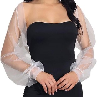 Bride Cover Arms and Back Mesh Fake Sleeves Wedding Dress Tight Dress Can Be Paired with Lantern Sleeve Batches