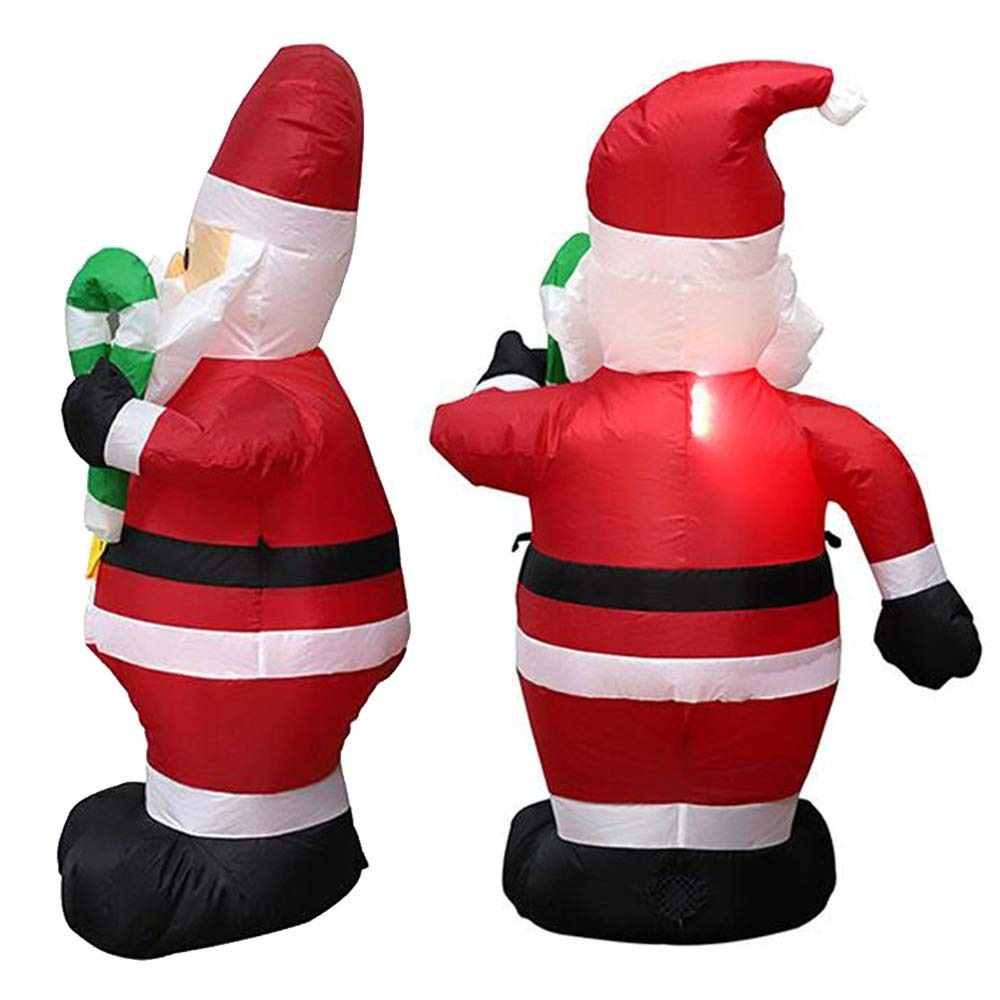 Cruz-frontera especial caliente decoraciones de Navidad decoración de la actividad props 1,2 m inflable pequeña muleta Santa Claus