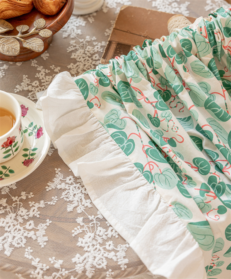 Short Cotton Kitchen Window Curtains For Home Decoration_voghion.com