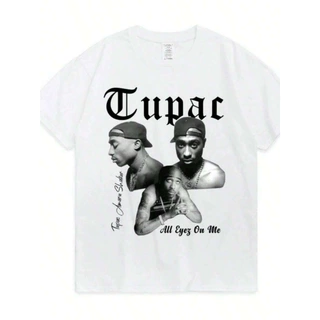 速卖通跨境女装百搭款美式时尚中长款遮屁股上衣Rapper Tupacs 2P