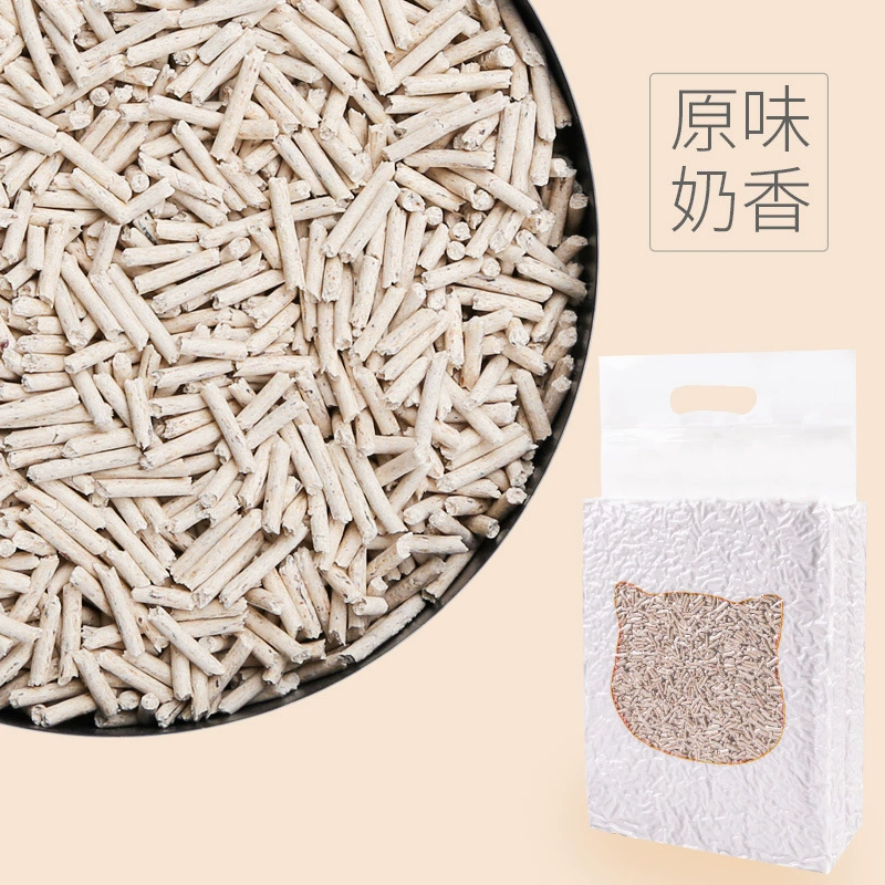 Оригинальный наполнитель для кошачьих туалетов со вкусом молока тофу 2,2 кг дезодорант и средства для удаления запаха для кошек консервированный бентонитовый наполнитель для кошачьих туалетов