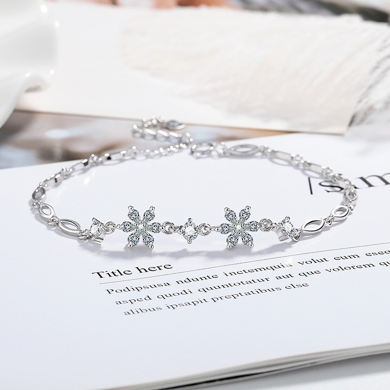 Pulsera Doble de Copo de Nieve Sakura Language 54