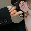 Mountain tea, small design fashionable earrings from pearl, trend of season, Chanel style