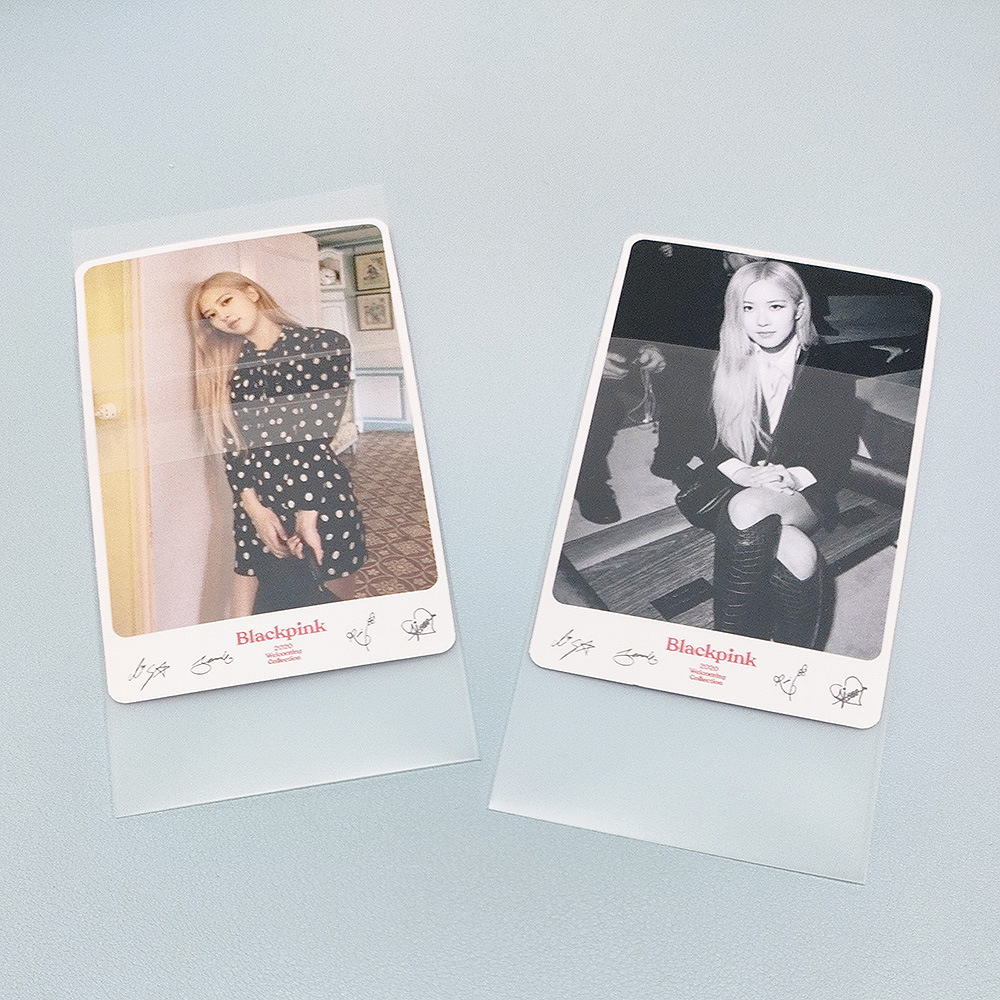 CPP mate tarjeta cubierta tarjeta película 20 seda transparente 3 pulgadas pequeña tarjeta Polaroid aidou película protectora periférica estrella foto image 3