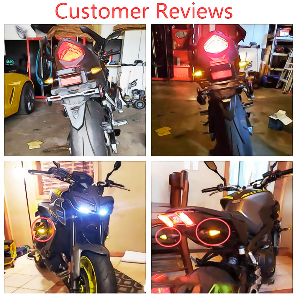 摩托车14LED小红帽转向灯