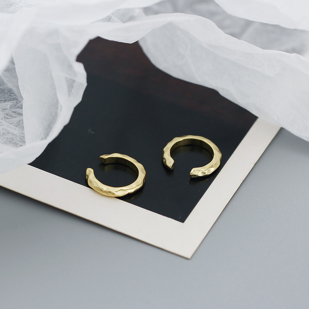 Fashion C Shape Sterling Silver Ear clips 1 Pair