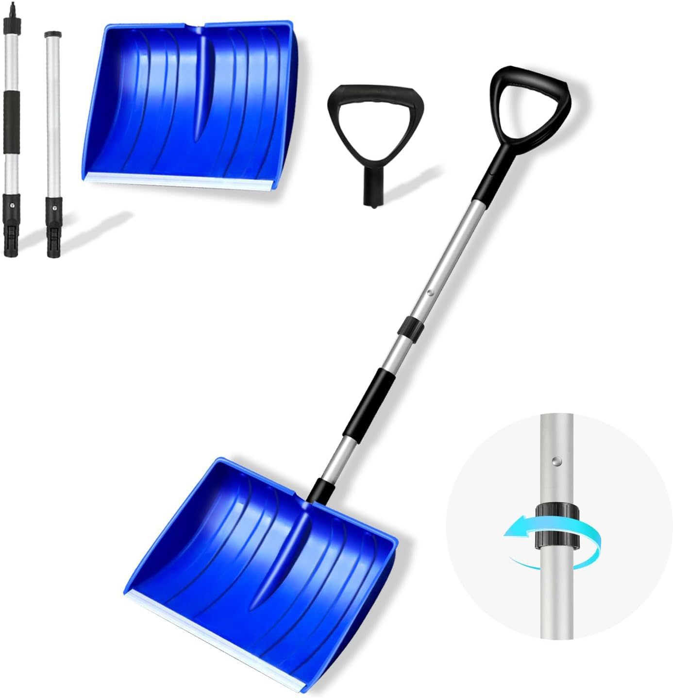 Cross-Border Same-Model Outdoor Detachable Snow Shovel Export Snow Removal Tool for Emergency Use Plastic Snow Shovel