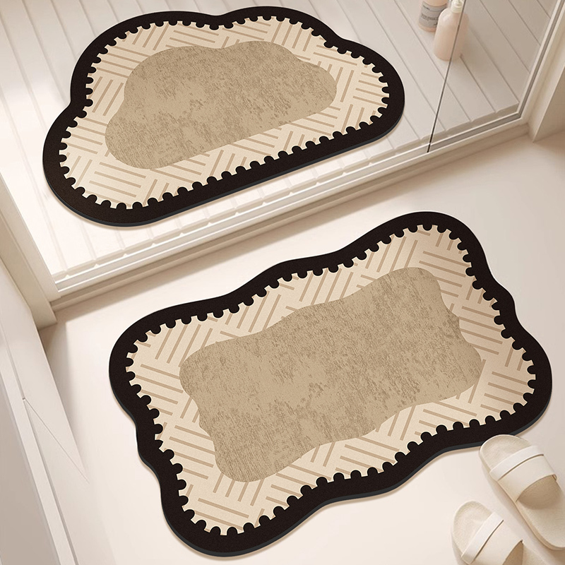 Bathroom Floor Mat Soft Diatom Mud Household Toilet Washstand Anti-Slip Mat Thickeneded Carpet Quick-Drying Bathroom Foot Mat