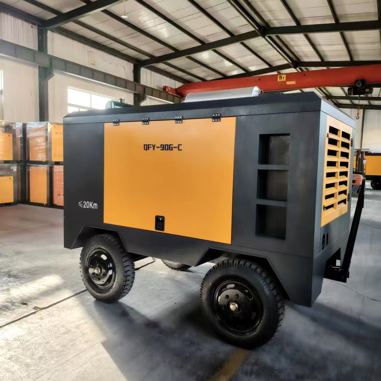 Electric Mobile Screw Air Compressor, Diesel Compressor, Screw Diesel Compressor, Sandblasting Screw Compressor