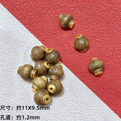 Zərgərlik ara hissələri spacer beads bracelet DIY accessories - agarwood-lanternpiece-s925-silver