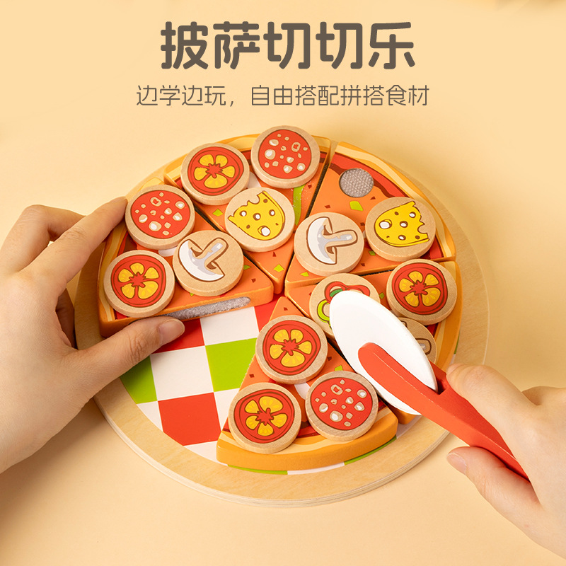 Casa de juegos para niños juguetes de cocina juguetes de rol traje de niños y niñas educación temprana educación pizza corte música