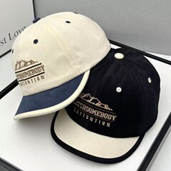 韓国版ins小衆は色を合わせて野球帽を刺繍します。