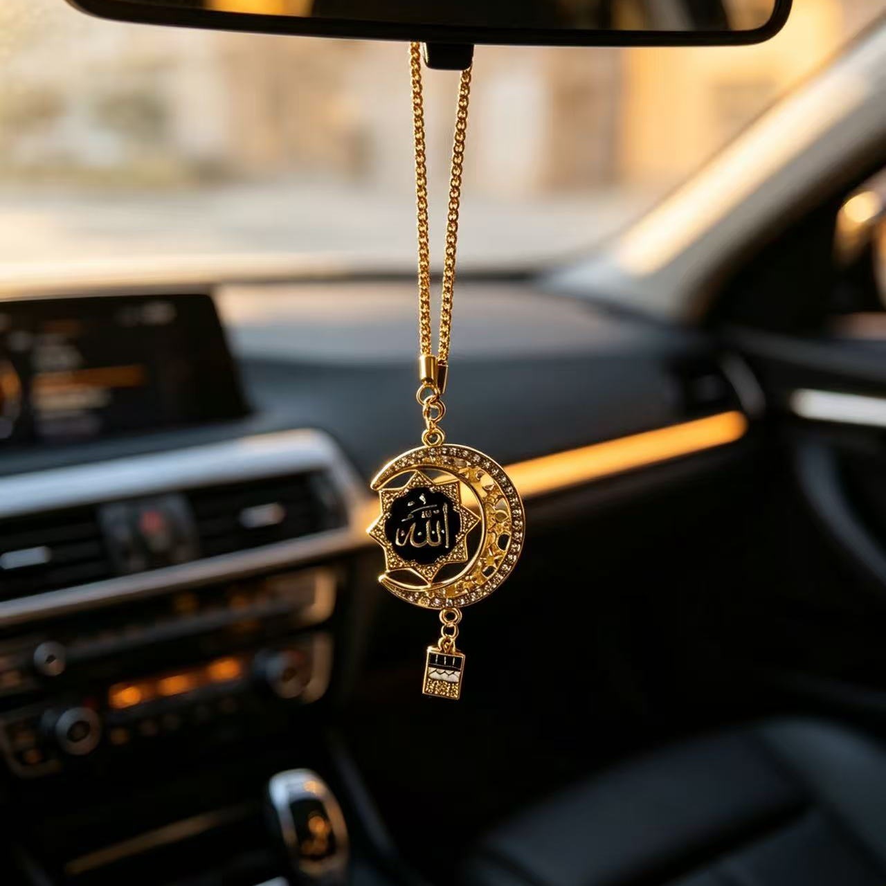 Popular overseas exotic style car accessories, alloy gold-plated, direct cross-border supply