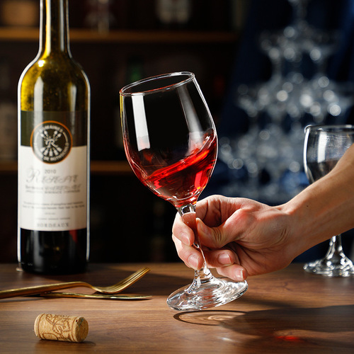 European red wine glass set, commercial glass goblet, creative wine glass, 6-piece red wine set for home use