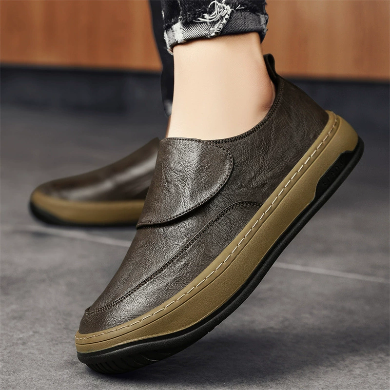 summer footwear, low white shoes english style with velcro for leisure