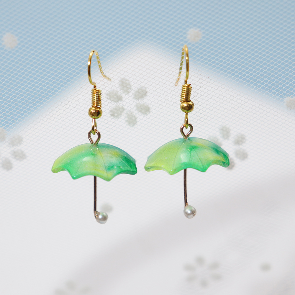 1 Pair Classic Style Umbrella Arylic Drop Earrings display picture 3