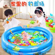 玩具儿童竿男孩小女孩1一2-3三岁半宝宝益智磁性鱼池套装