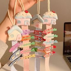 かわいい小さな家のヘアピン収納ストラップ子供用ヘアピンジュエリーラックバスルーム壁掛けストリップオーガナイザーストラップ