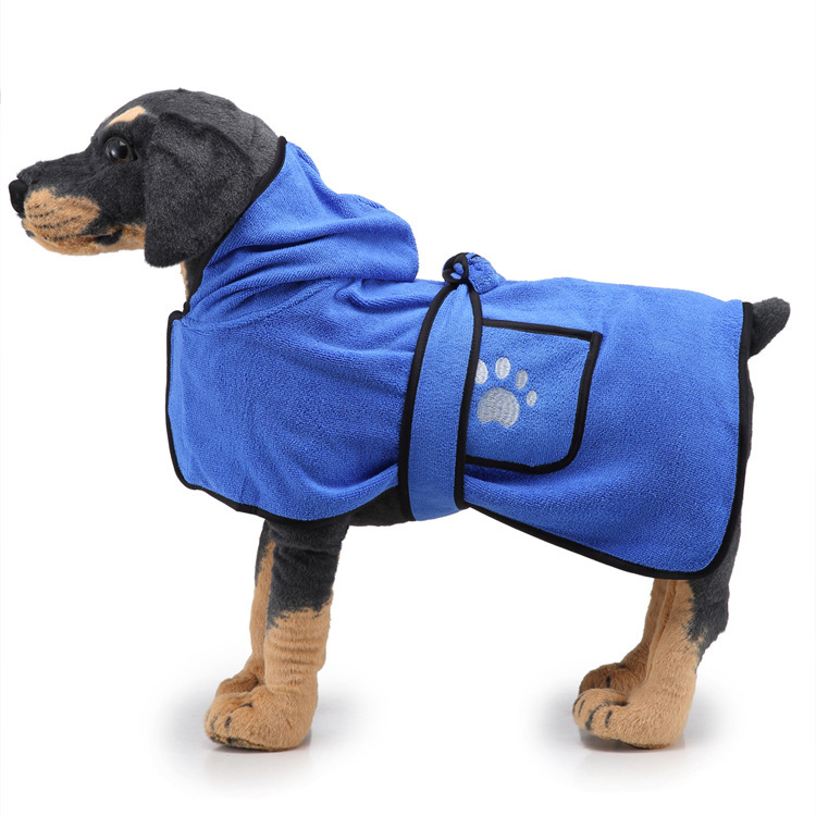 Universal Absorbent Pet Towel Dual Purpose Dog Blanket Bath Robe Dog Bath Towel_voghion.com