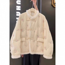 新中式女装国风棉服高级感超好看盘扣棉衣外套女2025新款冬季保暖