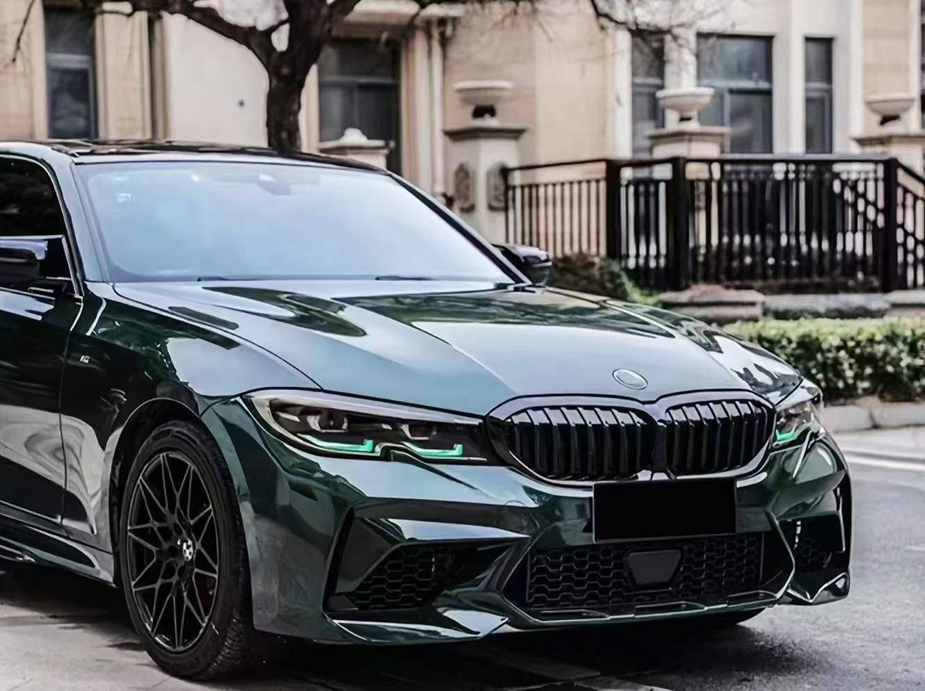 Suitable for Bmw 3 Series 20-22 Models M3C Front Bumper Assembly Modification Large Body Kit G20G28 Sports Front Lip Kit