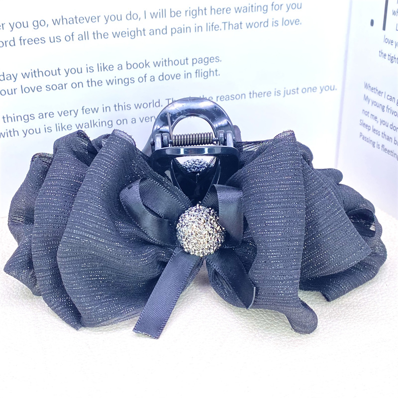 Pinza para el cabello de malla de burbuja de nube para mujer nueva pinza para el cabello con placa de sensación de alta calidad pinza de gasa grande pinza de tiburón accesorios para el cabello