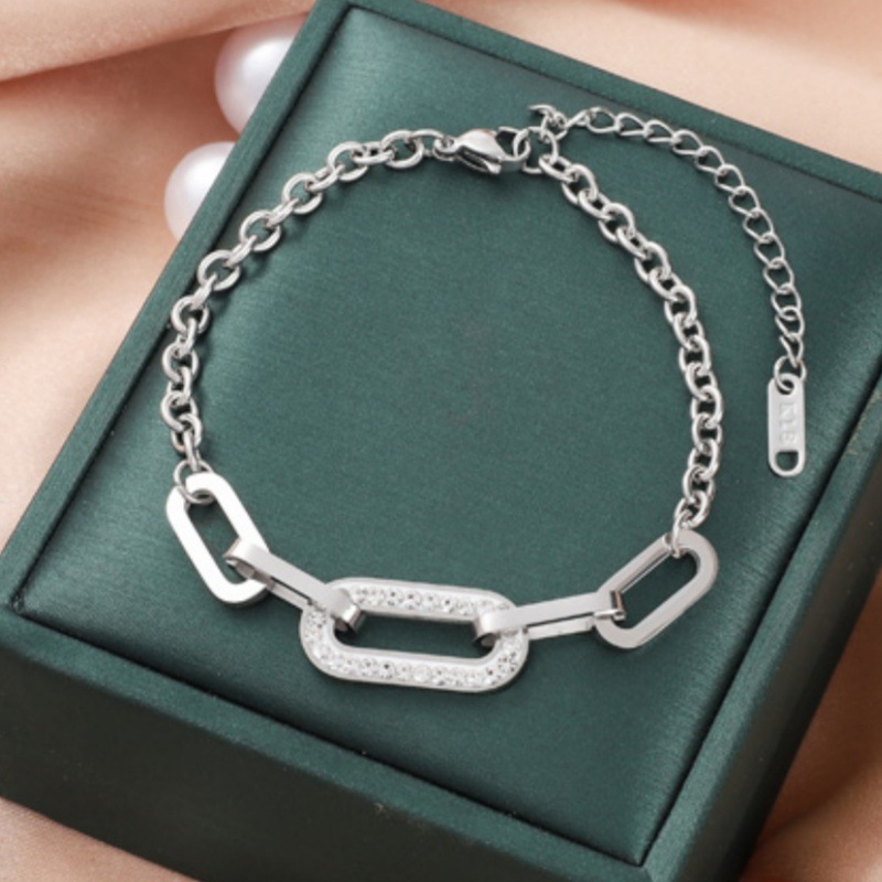 Corea del Sur Dongdaemun moda pulsera de acero de titanio nicho mujer diseño de acero inoxidable sensación de alta calidad joyas de pulsera transfronteriza universal