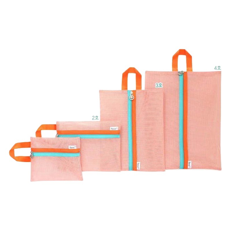 Bolsa de almacenamiento de malla engrosada de flores y jóvenes de estilo coreano Bolsa de organización de ropa de viaje de 4 piezas Liu Tao recomienda