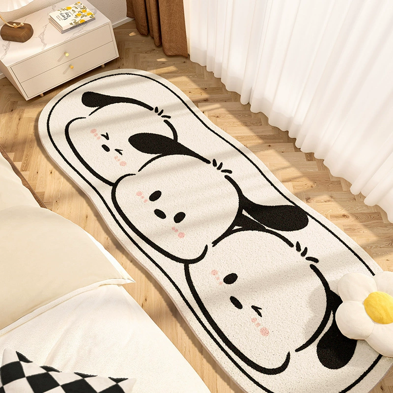 Мультяшный коврик у кровати из искусственного меха, размеры 40×120–80×200 см, мягкий элегантный дизайн