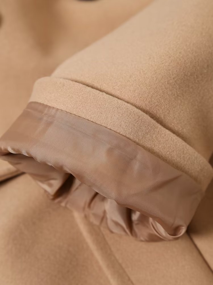 Women Autumn Winter Thick Long Coats Vintage V Neck Long Sleeve Pockets Jackets Fashion 2023 Elegant Female Coats_voghion.com