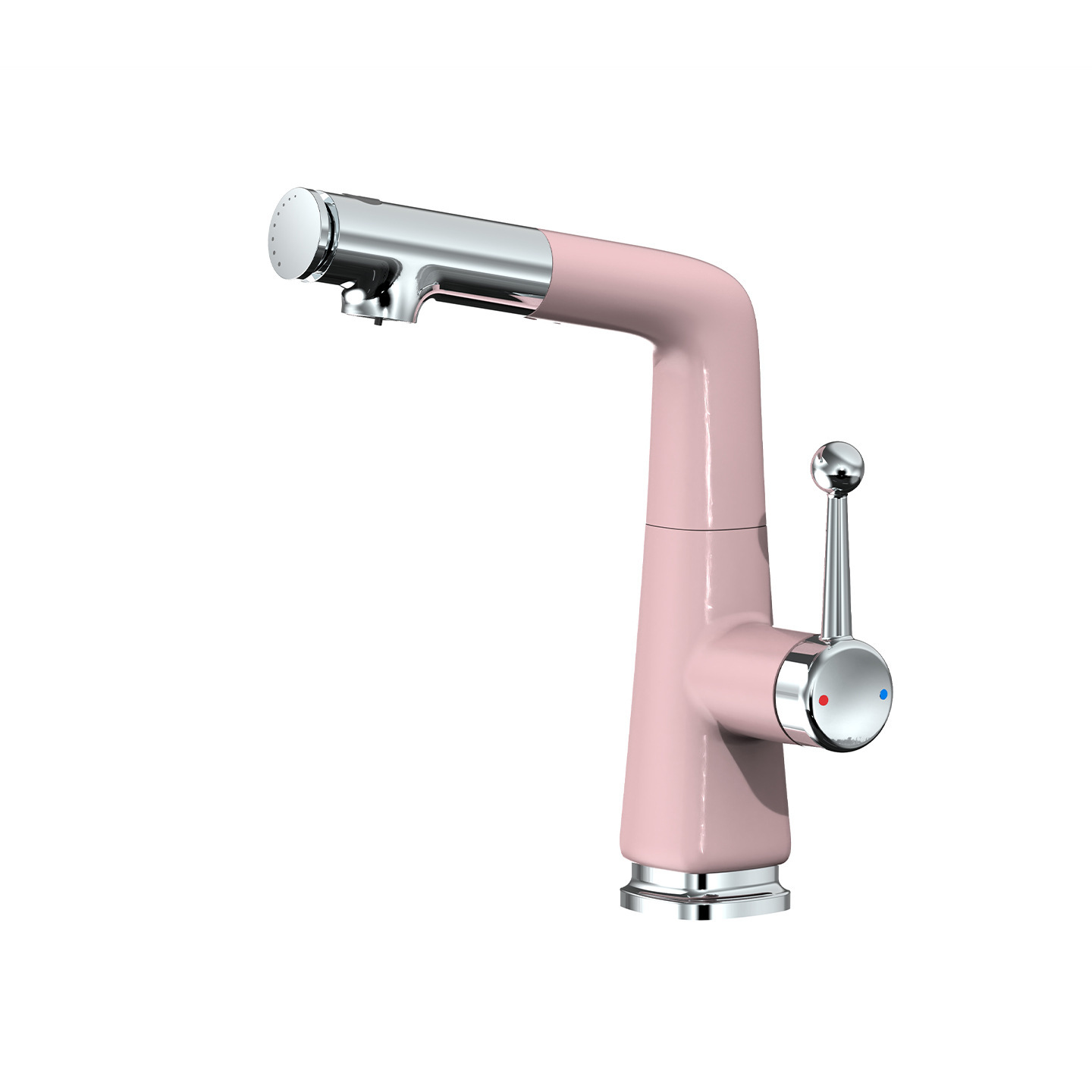 손잡이에 워터 스타일 파우더 + 크롬