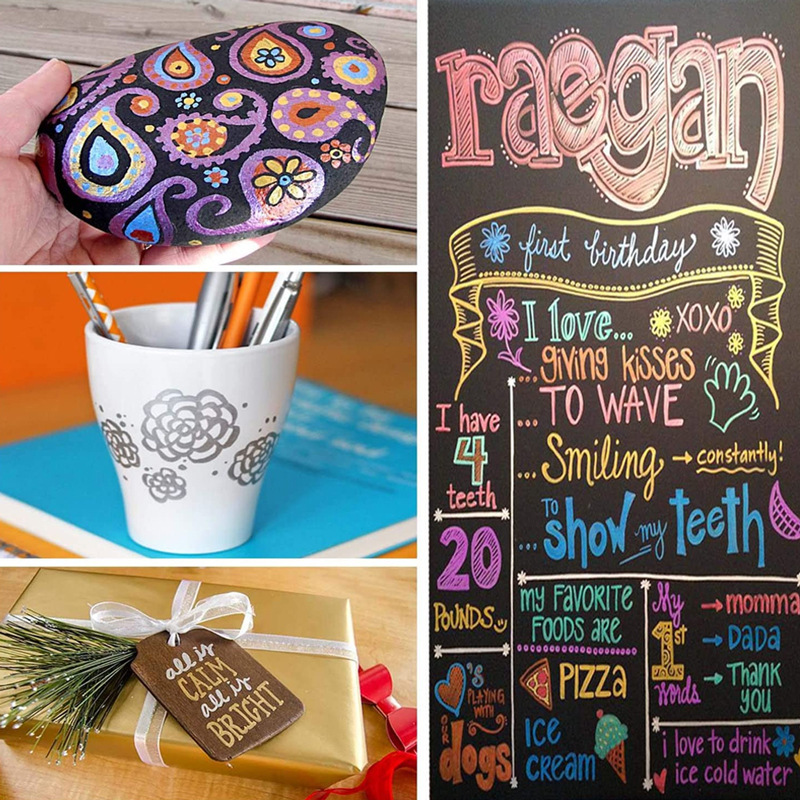 Bolígrafo de metal de secado rápido transfronterizo, bolígrafo de pintura, punta suave, marcador acrílico, venta directa de fábrica, marcador de color al por mayor