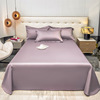 A category 100 long velvet cotton full cotton bed single -piece pure cotton quilt single double solid color spring and summer sheet wholesale