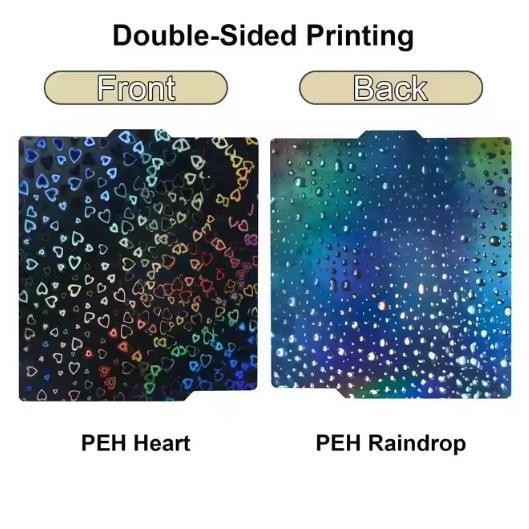 Accesorios de impresión 3D de placa PEI P1S impresora A13D de alta temperatura X1C placa de acero de resorte resistente a la absorción magnética de bambú