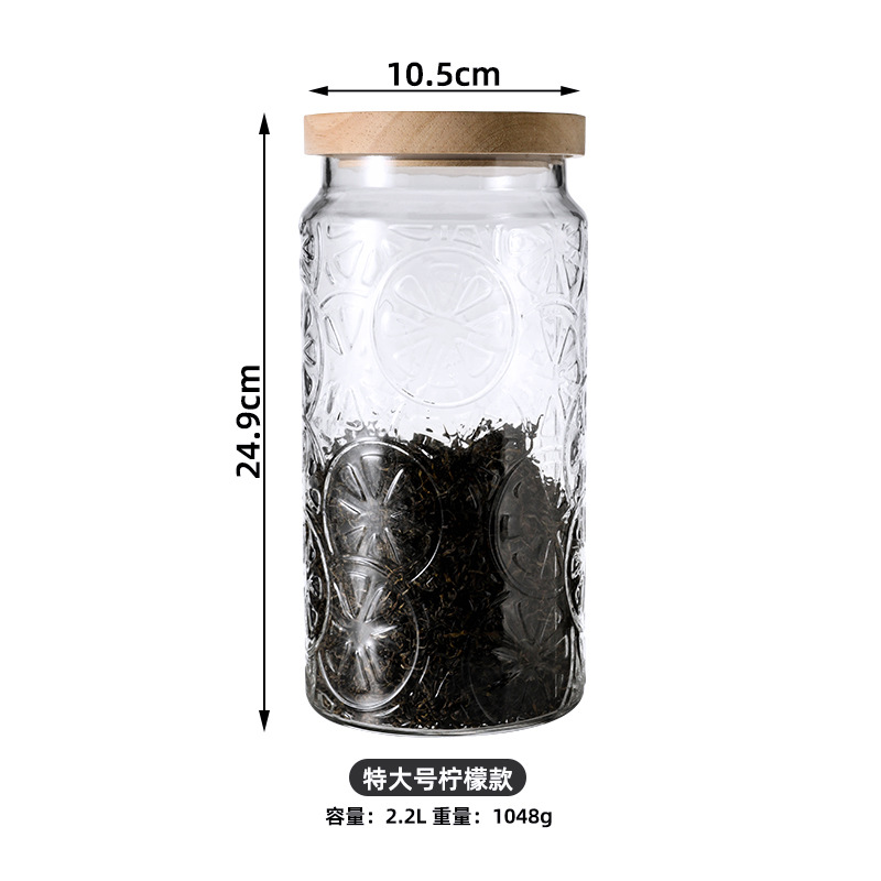 Taza de té de vidrio casera empaquetada separada y sellada Taza de vidrio cubierta de madera de bambú Taza de almacenamiento Taza de té verde Taza de té de crisantemo