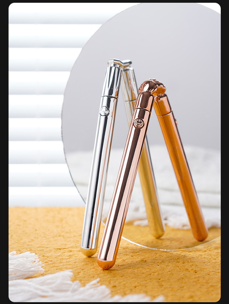 Galaku Flirting Pen Wand-Style G-Spot Stimulator in Silver-Gold with Strong Vibration — detail image 30