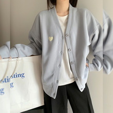 灰色早春韩版外套女春秋纯欲辣妹薄款上衣2025新款爆款开衫卫衣