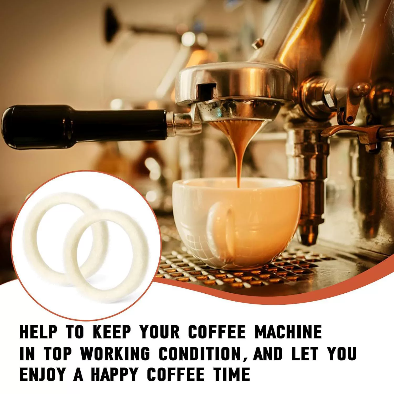 Breville Эспрессо кофемашина Шлифовальный кофемашина войлочный скруббер кофемашина очистительная прокладка Замена фитингов