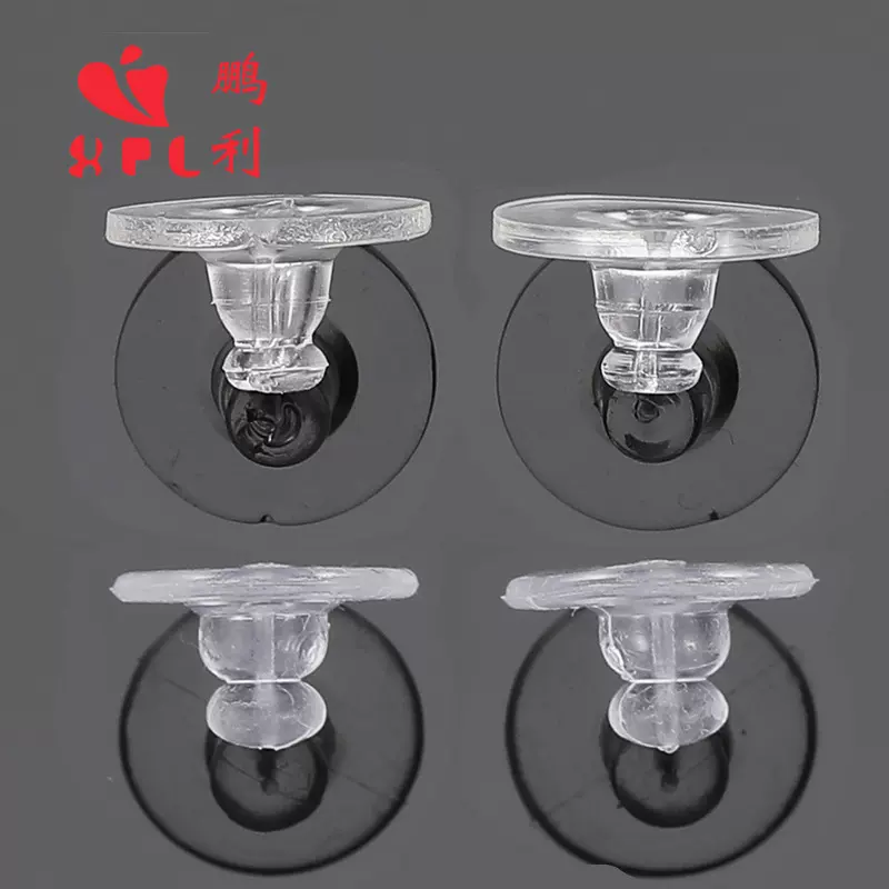 透明飞碟耳迫耳堵大胶片软胶垫塑料耳钉环塞饰品硅胶环保耳帽配件