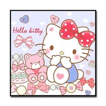 凯蒂猫hello kitty数字油画diy手绘填色儿童画减压简约客厅装饰画