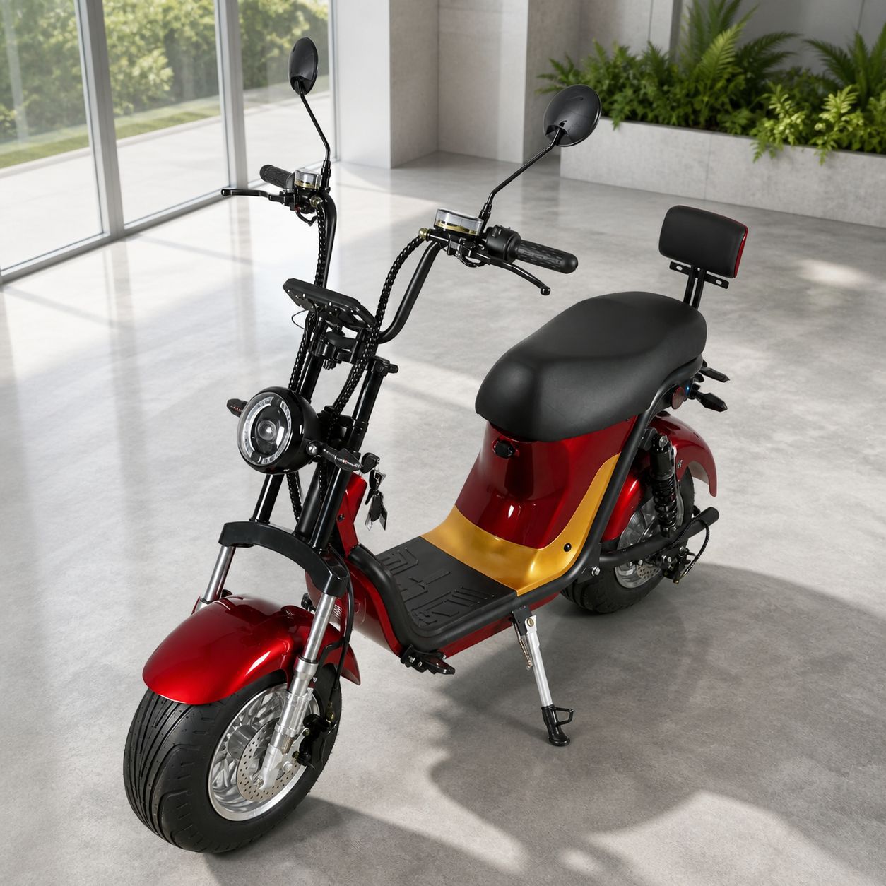 Brazil Harley Citycoco large wheel wide tire electric vehicle adult electric bicycle electric motorcycle battery vehicle manufacturer