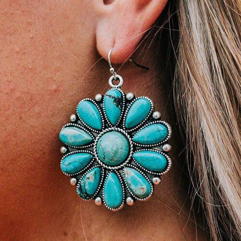 Women Western Style Turquoise