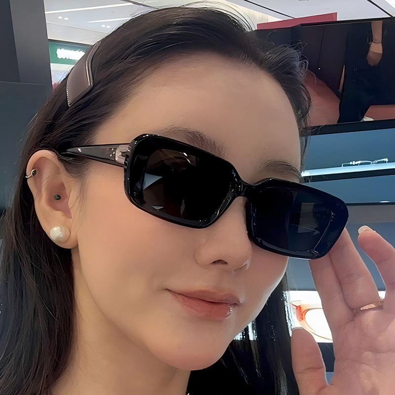 Gafas de sol cuadradas de moda estilo ins, diseño versátil