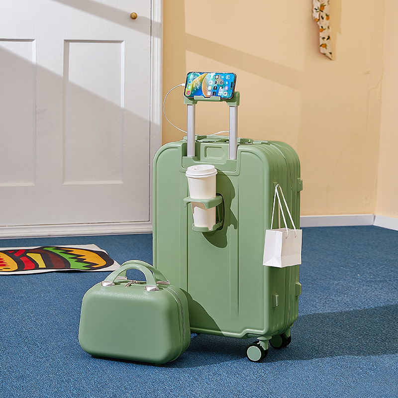 Maleta de equipaje para mujer, maleta pequeña y ligera de 20 pulgadas con contraseña de color caramelo, maleta con 24 ruedas para hombre, personalización al por mayor