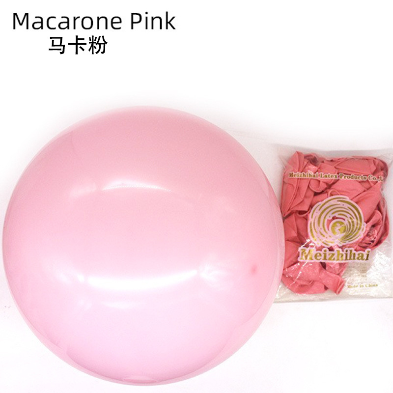18 pulgadas macaron globo redondo engrosada boda decoración escena Diseño conjunto personalizado impreso logotipo